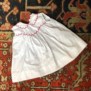 Brother and Sissy white dress 12 months